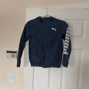 Puma Kids Dark Blue Raincoat